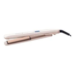 Remington S9100 Plancha de pelo PROluxe con Tecnología OPTIheat y Cerámica Ultimate Glide, 9 Temperaturas (150-230°C), Función Pro+ 185°C - Crema beige