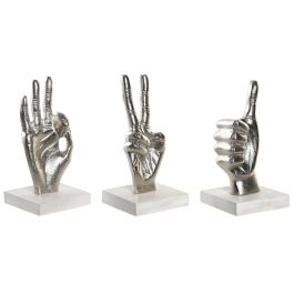 DKD Home Decor Decoración Loft Manos Plateadas Aluminio y Mango 10x20x10 cm (3 Unidades Surtidas) Precio: 55.50000049. SKU: S3043191