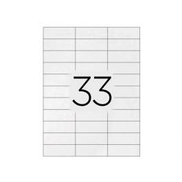 Q-connect KF10640 Etiqueta Adhesiva 70x25 mm para Láser, Ink-jet y Fotocopiadora, Caja 100 Hojas DIN A4