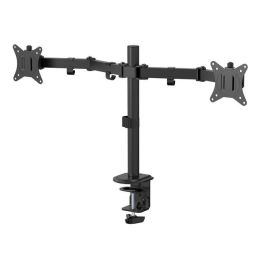 eSTUFF Soporte de escritorio doble para monitor ergonómico, inclinable, giratorio, con ajuste de altura, VESA, gestión de cables Precio: 47.59000059. SKU: B1F56E6MQ8