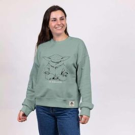 Sudadera sin Capucha Mujer The Mandalorian Verde Verde Claro XS