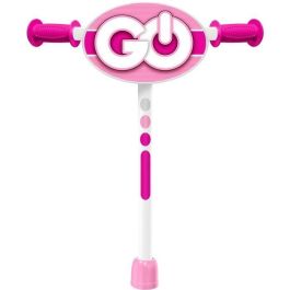 Stamp Patinete 3 Ruedas SKIDS CONTROL para Niños +3 Años, Altura Ajustable, Superficie Antideslizante, Ruedas PVC, Rosa