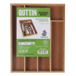 Organizador de Cubiertos de Bambú Quttin 34x26x5 cm (8 Unidades) Organizador de Cubiertos de Bambú Quttin 34x26x5 cm (8 Unidades)