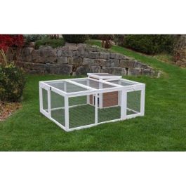 Kerbl KER4018653388709 Recinto Exterior para Animales Pequeños 132x102x59cm con Caseta Integrada y Malla Metálica Kerbl KER4018653388709 Recinto Exterior para Animales Pequeños 132x102x59cm con Caseta Integrada y Malla Metálica