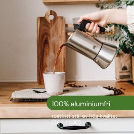 Bialetti 0007255/CNNP BIA8006363028929 Cafetera italiana de Acero Bialetti 0007255/CNNP BIA8006363028929 Cafetera italiana de Acero