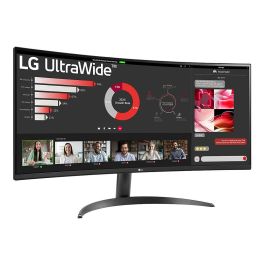 LG 34WR50QK-B Monitor Curvo Gaming 34 Pulgadas WQHD (3440x1440) 100Hz, AMD FreeSync, HDR10, VA, 1800R, Negro