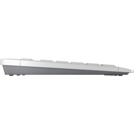Cherry STREAM DESKTOP COMFORT Teclado y Ratón Inalámbrico, Diseño Ergonómico, Teclas Silenciosas, QWERTZ Alemán, Blanco