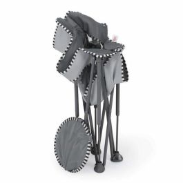 Bright Starts BRI0074451171893 Hamaca plegable para bebé Pop 'N Chill gris, con protección solar FPS +50 y bolsa de transporte incluida