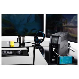 APC BR1600SI Sistema de Alimentación Ininterrumpida (UPS) Línea Interactiva 1,6 kVA 960 W 8 Salidas AC