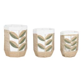 DKD Home Decor Cesta Tropical de Fibra y Poliéster Verde Natural 41 x 51 x 41 cm Set de 3 para Decoración DKD Home Decor Cesta Tropical de Fibra y Poliéster Verde Natural 41 x 51 x 41 cm Set de 3 para Decoración Precio: 128.58999967. SKU: B1G659HXY9