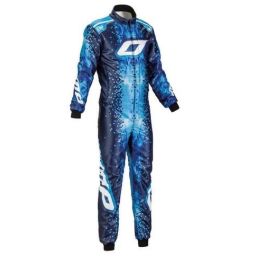 Omp OMPKK0172624244 Mono de Karting Art Ultraligero CIK-FIA Nivel 2, con diseño sin costuras y transpirable, Azul-Blanco-Cian Talla 44 Precio: 419.50000015. SKU: S3704285