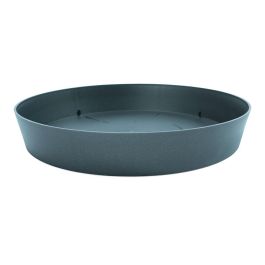 Plastiken Plato cuenco tes - Plato de inyección para maceta Ø28x4,4cm color antracita