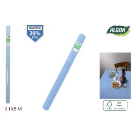 Mantel Blue Algon - Rollo 1x5 metros con mandril (16 Unidades) Precio: 24.50000014. SKU: B129NKEWQE