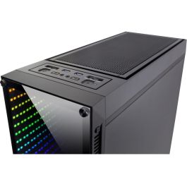 Inter-Tech X-908 Infini2 Torre PC Gaming Midi con Panel Vidrio Templado, USB 3.2, RGB, ATX/Micro ATX/ITX/Mini-ITX