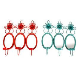 Espejo de pared DKD Home Decor 37 x 38 x 8,5 cm (3 Piezas) (2 Unidades)