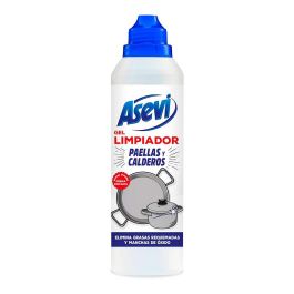 Asevi Limpiador Gel para Paellas y Calderos 450 ml - Elimina grasa y restos requemados sin esfuerzo