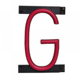 Green Ice Letra LED Neón G Ancho 100Mm Alto 161Mm Fondo 38Mm