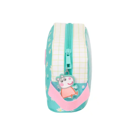 Portameriendas Térmico Peppa Pig Pretty flowers Amarillo Menta 21,5 x 12 x 6,5 cm