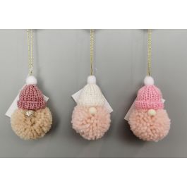 DKD Home Decor Decoración Colgante Navidad Poliéster Fantasía Rosa Marrón Blanco 5x5x16 cm 48 Unidades Surtido Aleatorio Precio: 42.59442. SKU: B14EL4YJ8T