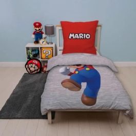 Mario Bros AABFA32031 - Juego de Cama Reversible de Microfibra Mario y Luigi - 1 Funda Nórdica 140x200 cm + 1 Funda de Almohada 63x63 cm