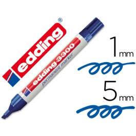 Edding Rotulador Marcador 3300 Permanente Azul Punta Biselada Recargable Trazo 1-5 mm Precio: 26.8899994. SKU: B1AJKL4229