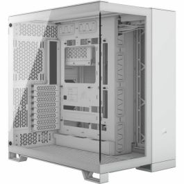 Caja para PC - CORSAIR - Cámara media torre de vidrio templado 6500X con doble cámara - Blanco