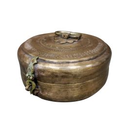 Caja-Joyero Home ESPRIT Cobre Latón 25 x 25 x 10 cm