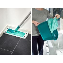 LEIFHEIT Combi clean set Cabezal articulado de rotación de 360 ° - Con mango extraíble LEIFHEIT Combi clean set Cabezal articulado de rotación de 360 ° - Con mango extraíble