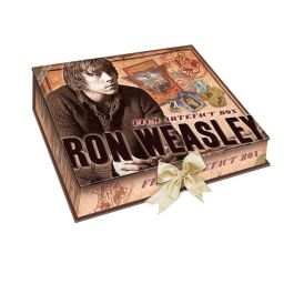 The Noble Collection Harry Potter - Caja de Recuerdos de Ron Weasley con Parche, Mapa, Carta y Más