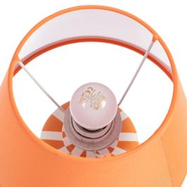 Lámpara Mesa Naranja Cerámica-Tejido 22 X 22 X 31 cm