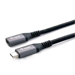Equip Cable Prolongador USB-C 3.2 Gen2 Macho Hembra 10Gbps 4K/60HzColor Negro 0.5m Malla algodon trenzado Carcasa Conector Aluminio Precio: 10.50000006. SKU: B1CF5QBQCZ