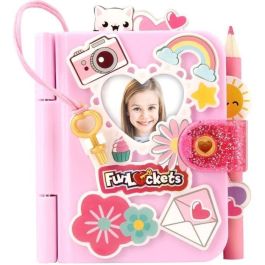 Diset Mini Diario Secreto Funlockets con 15+ sorpresas, 2 llaves doradas, lápiz, pegatinas y minibloc. Ideal para niñas +3 años