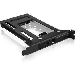 ICY BOX IB-2207StS Marco de montaje para disco duro 2.5" SATA en ranura PCI, soporte hasta 6 Gbit/s, Hot-swap, Negro