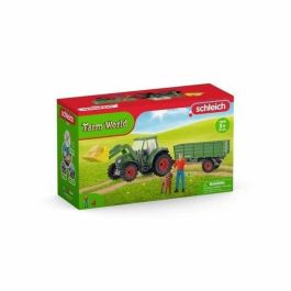 Schleich SCH42608 Tractor con Remolque Farm World