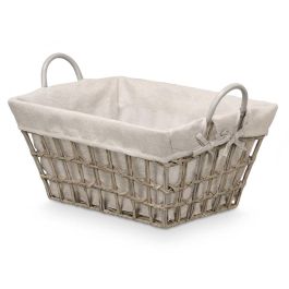 Cesto Rectangular Asas Gris Kipit 47X26CM (12 Unidades) Cesto Rectangular Asas Gris Kipit 47X26CM (12 Unidades)