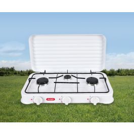 Hornillo de gas 3 fuegos con tapa Algon BBQ (2 Unidades) Hornillo de gas 3 fuegos con tapa Algon BBQ (2 Unidades)