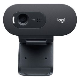 Logitech C505e Webcam HD 720p USB-A, Micrófono con Cancelación de Ruido, Clip Universal, Compatible con Teams, Zoom, Skype