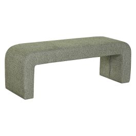 DKD Home Decor Descalzadora Scandi Verde 120x38x42 cm Poliéster/Metal (2 Unidades)