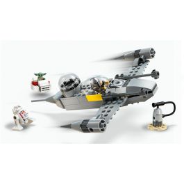 LEGO 75410 Caza Estelar N-1 de Mando y Grogu | Kit Juguete Construible Star Wars: The Mandalorian con El Mandaloriano, Grogu y R5-D4