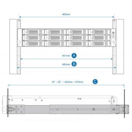 Soporte Qnap RAIL-B02 Soporte Qnap RAIL-B02