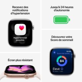 Apple Watch S11 Aluminio 46mm Oro Rosa con Correa Deportiva Rosa Pálido Talla M/L