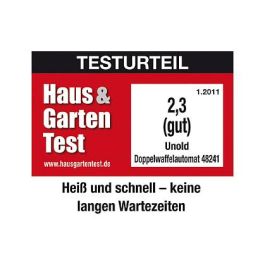 UNOLD 48241 Máquina para Gofres Doble, Forma Corazón, Negro/Plata, 1300W