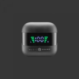 Cellularline Spark Auriculares Bluetooth TWS Intraaural Negro con Funda de Carga y 30h de Autonomía