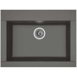 STRADOUR Fregadero de cocina empotrado 1 contenedor sin escurridor Hexo - Resina - 66 x 50 cm - Gris hormigón Precio: 146.88999974. SKU: B1C96BJWQY