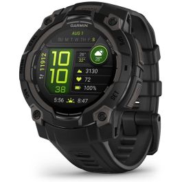 Garmin Instinct 3 Smartwatch AMOLED 1.2" Pantalla Táctil GPS Multibanda SatIQ 45 mm Resistente Monitor de Salud y Linterna Negro