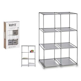 Organizador Kipit 6 huecos gris, 35x102x68 cm, tela, metal y plástico (12 Unidades) Precio: 118.49999964. SKU: S3606938