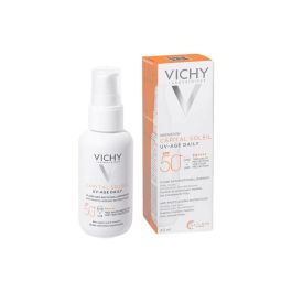 Vichy Capital Soleil UV-Age Daily Water Fluid Fotoprotector Facial Color Light SPF50+ Antiedad, Antimanchas, para Piel Sensible 40 ml Precio: 25.4999998. SKU: S4514015