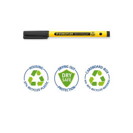 Staedtler Rotulador Fineliner 307 Tinta Base Agua Punta Fina 0,6 mm Negro