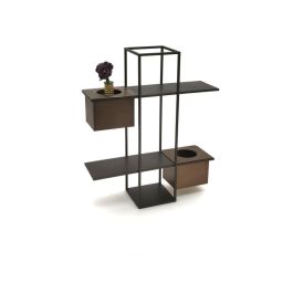 Estanteria Moderno DKD Home Decor Negro Cobre 16 x 60 x 50 cm