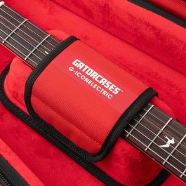 GATOR Softcase Guitarra Eléctrica G-Icon Edición Limitada Rojo, 1079.5mm Interior, Acolchado Protector para Transporte Seguro